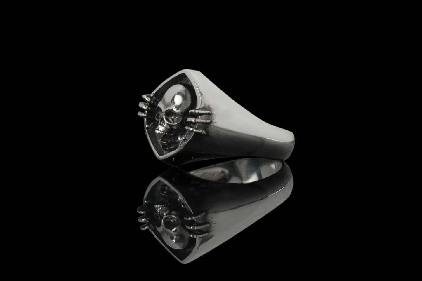Skull ring Silver skull ring Biker jewelry Sterling silver 925 Men jewelry Mexican skull Zerren ring