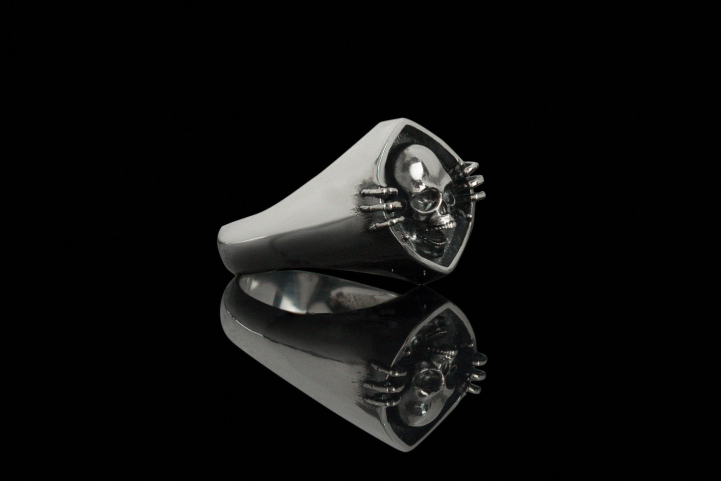 Skull ring Silver skull ring Biker jewelry Sterling silver 925 Men jewelry Mexican skull Zerren ring