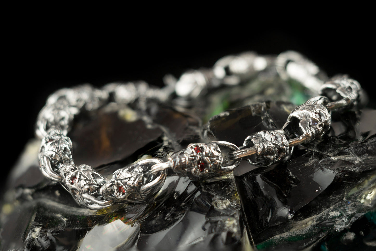 Skull bracelet Silver skull bracelet