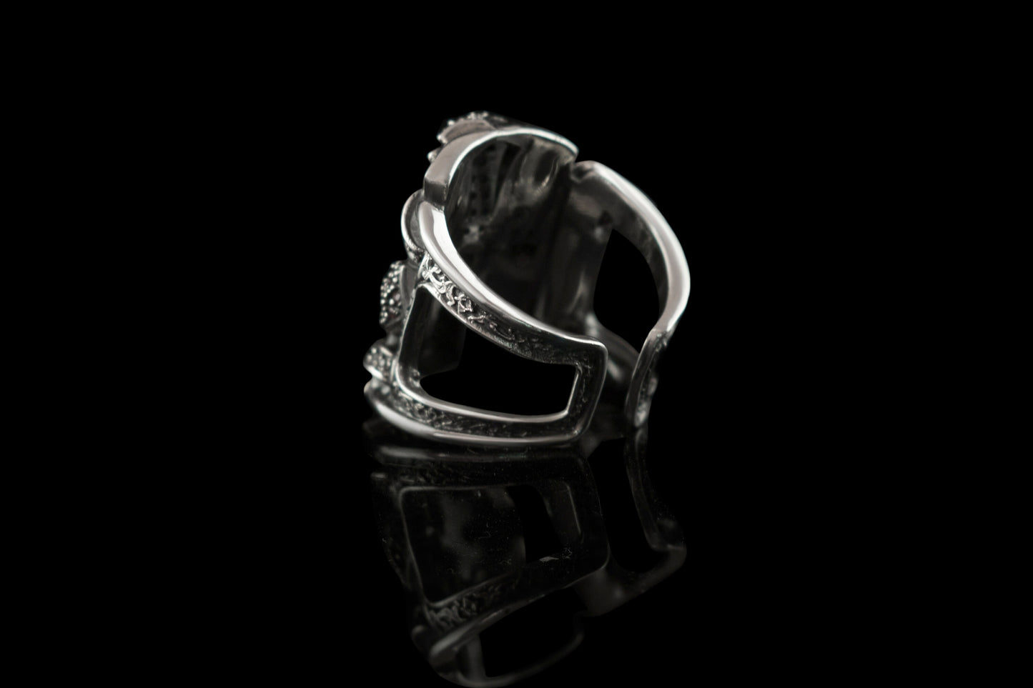 Women's silver ring with gemstones Cross ring Vintage style ring Queen of the Crusaders