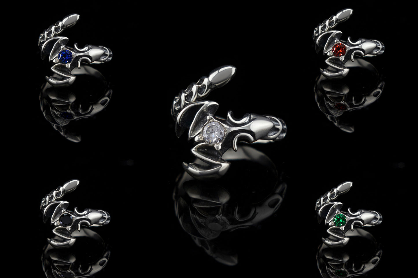 Adjustable silver ring Scorpion ring Silver scorpio ring