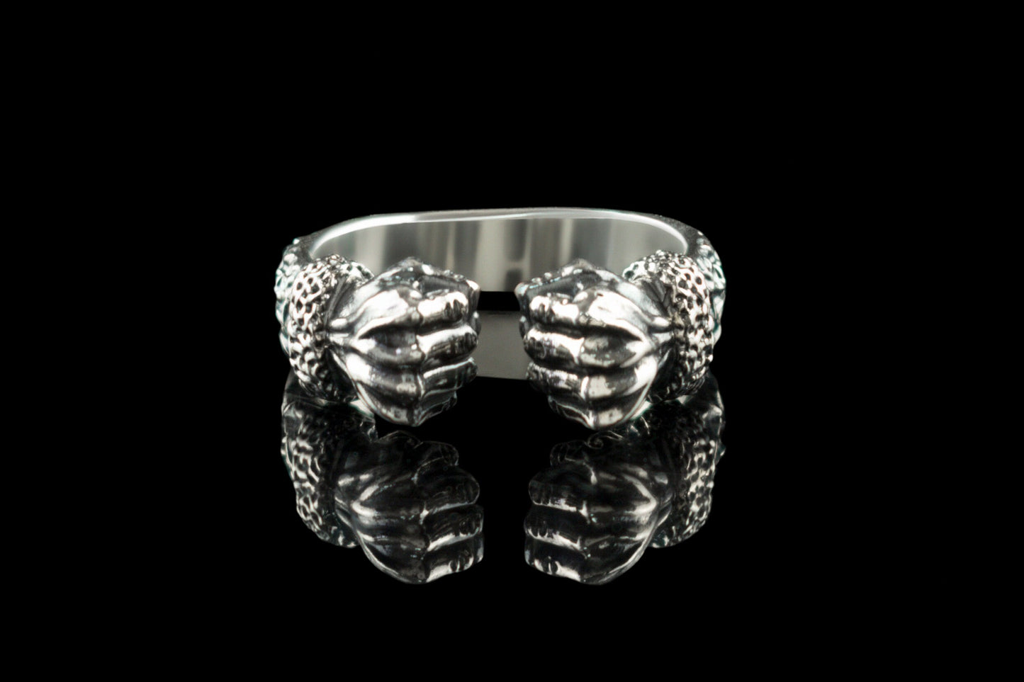 Adjustable ring for men Silver ring Biker jewelry Silver biker jewelry