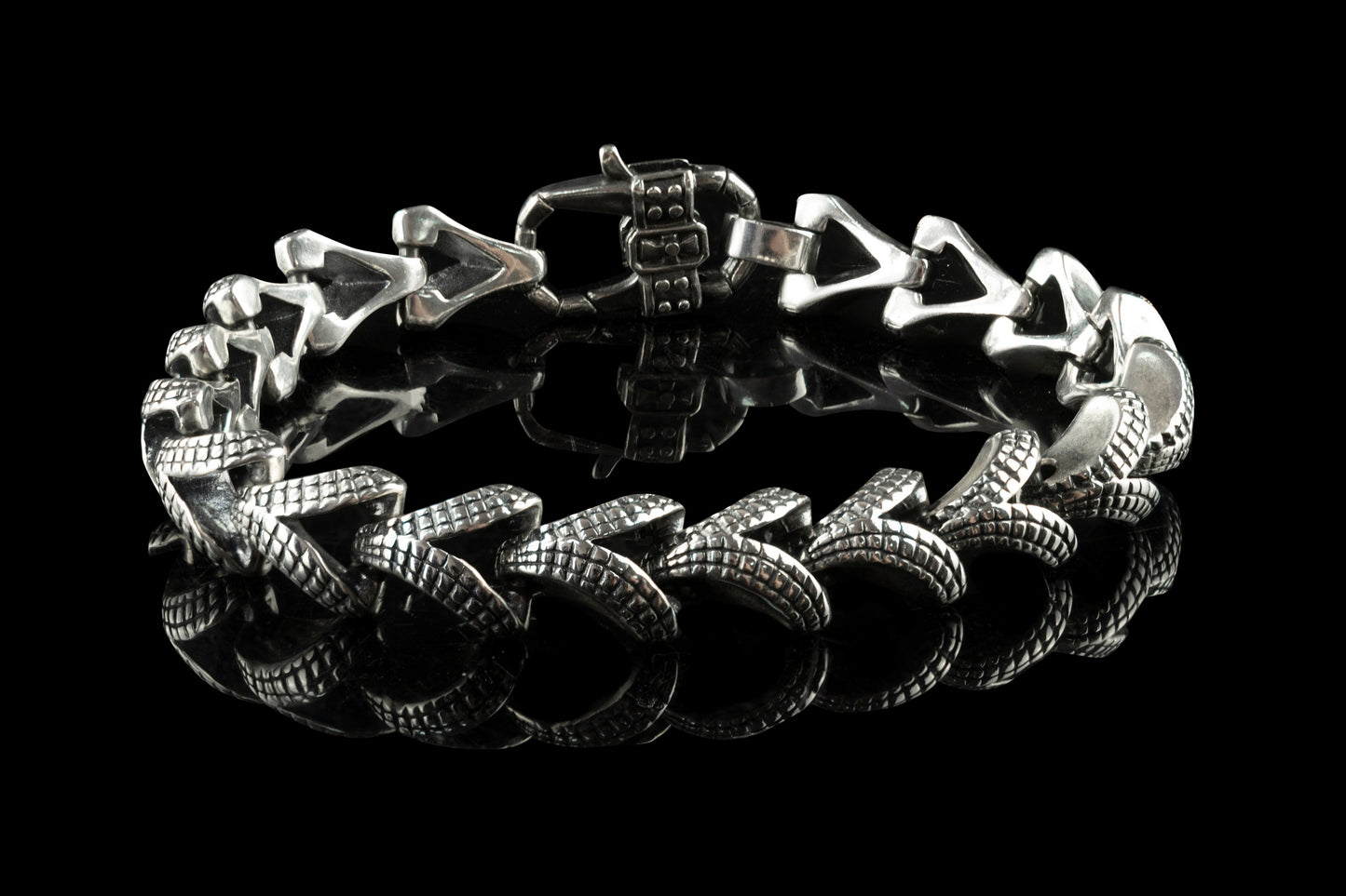 Heavy bracelet Men's silver bracelet