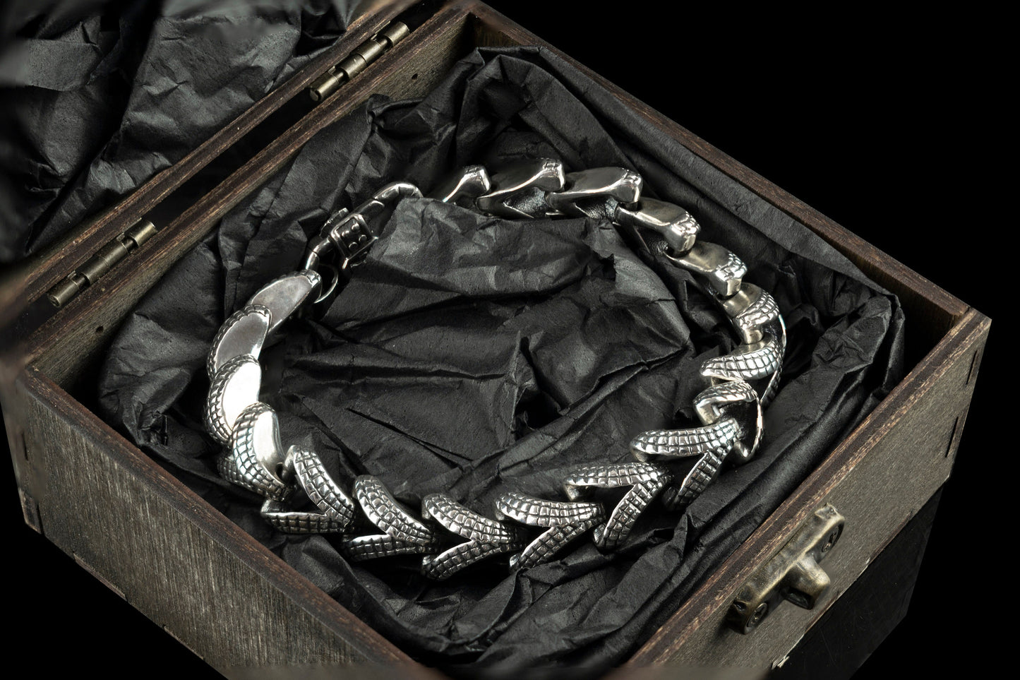 Heavy bracelet Men's silver bracelet