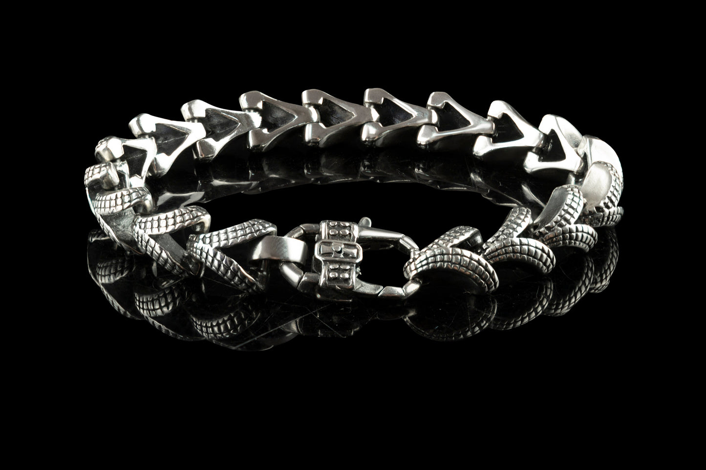 Heavy bracelet Men's silver bracelet