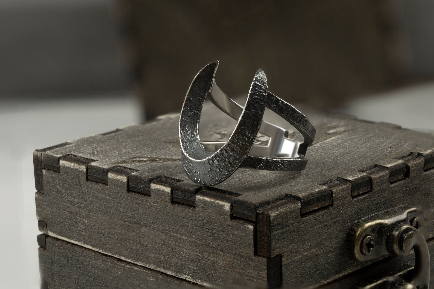 Women's silver ring Moon Witches silver ring Halloweens jewelry