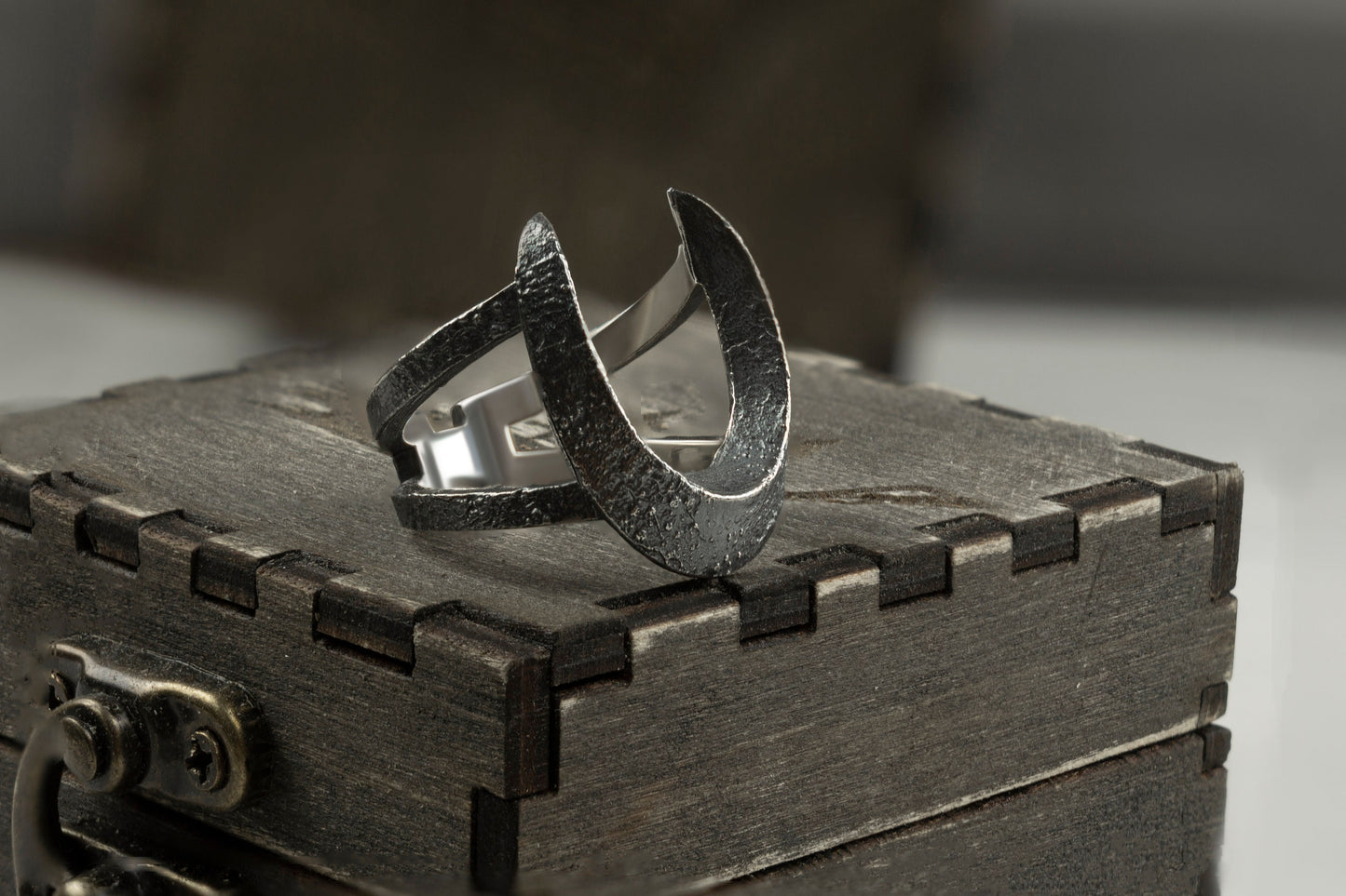 Women's silver ring Moon Witches silver ring Halloweens jewelry