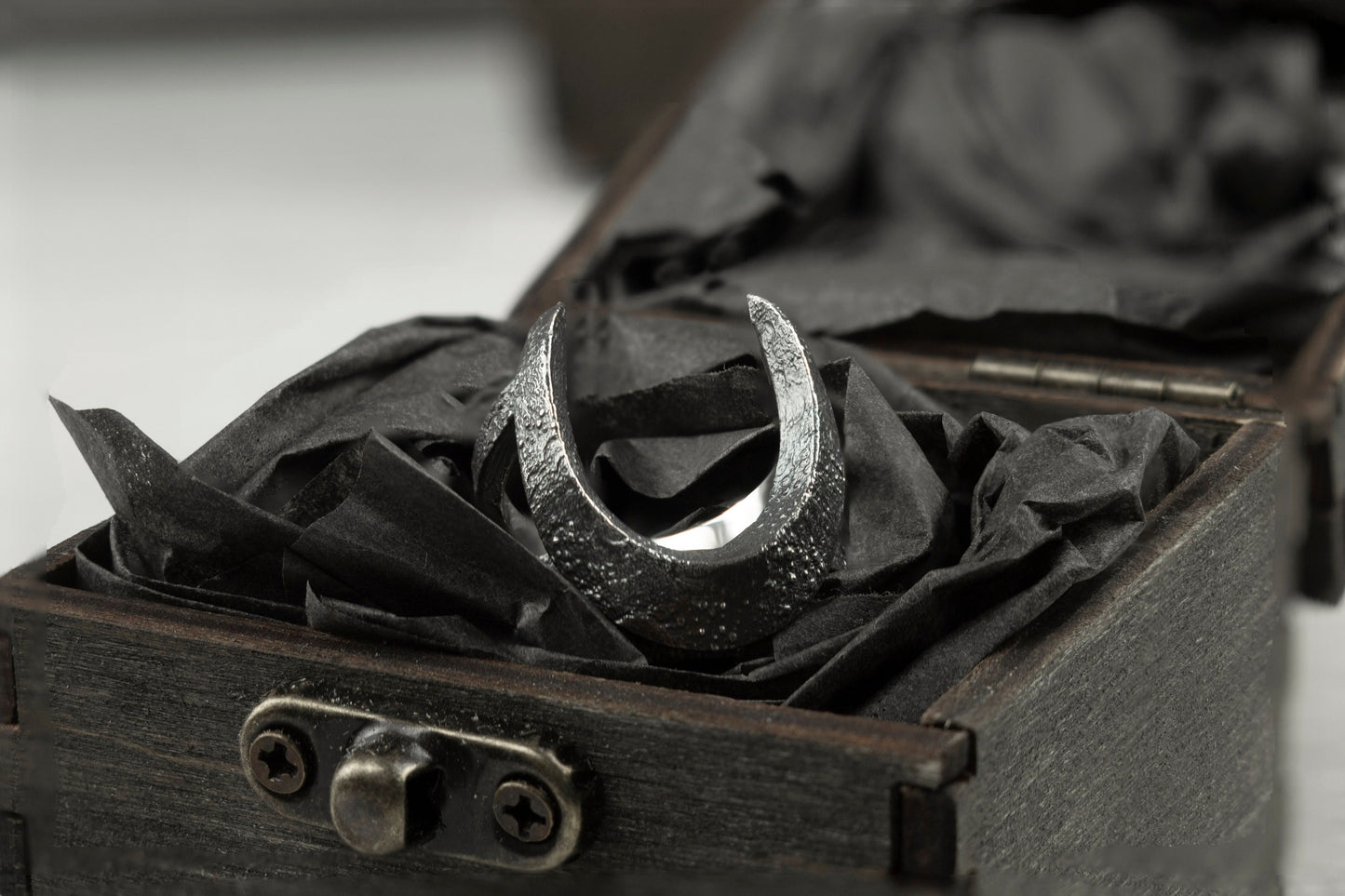 Women's silver ring Moon Witches silver ring Halloweens jewelry