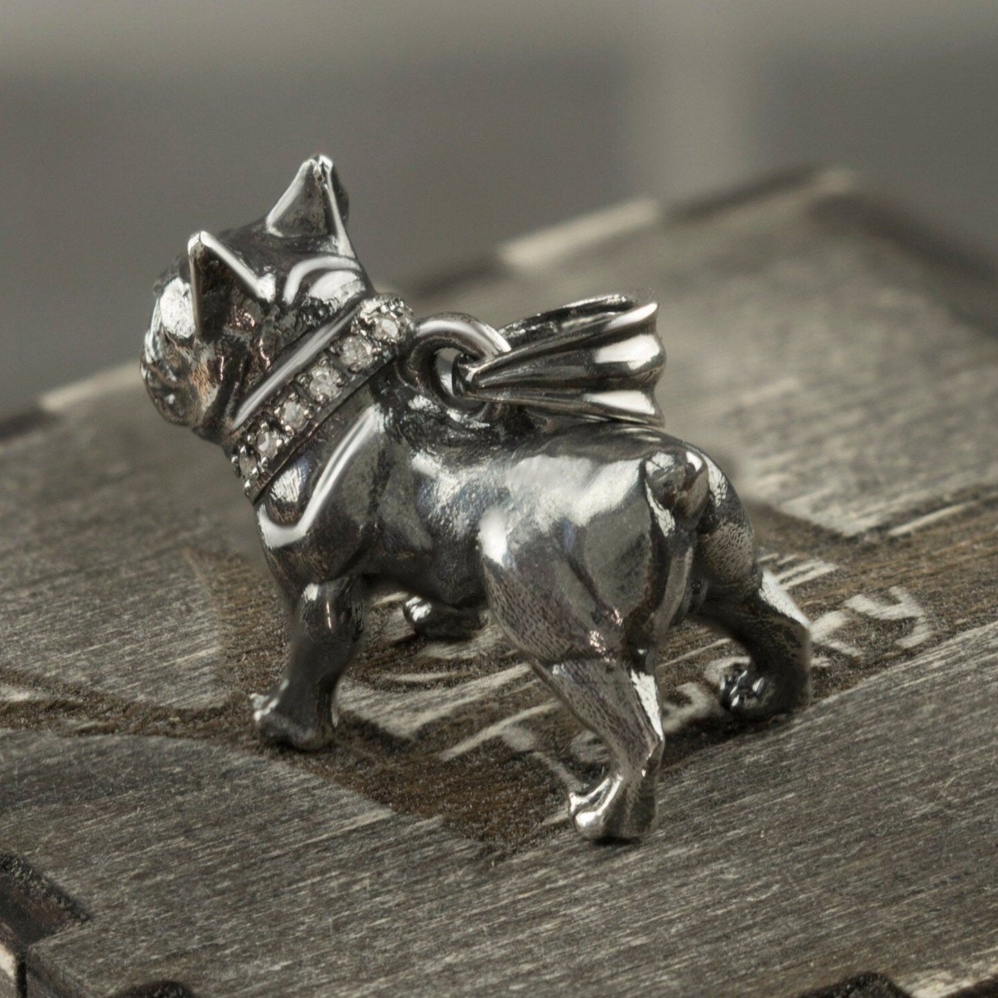 French Bulldog pendant Sterling silver pendant dog Bulldog jewelry Gift for dog lovers