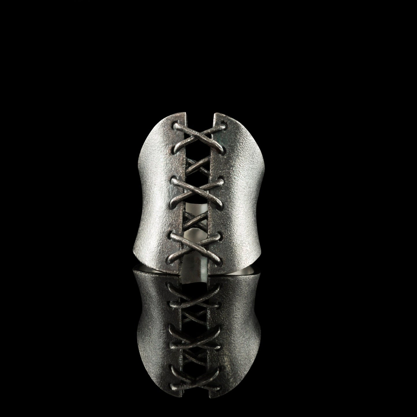 Corset Ring Goth jewelry Gothic silver ring  Wide Band ring, Gift For Women corset