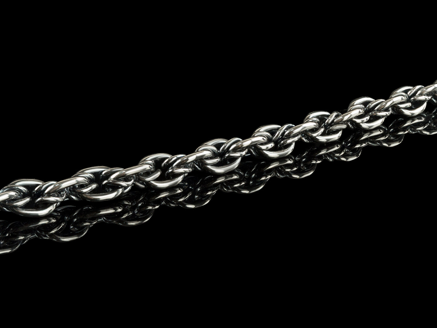 Handmade silver bracelet 9mm bracelet wide Men's silver bracelet