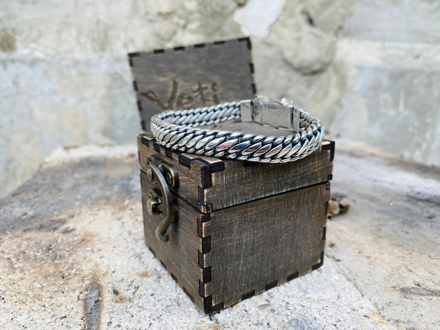 Handmade Silver Bracelet, Handwoven Bracelet, Chunky Bracelet, Braided Bracelets, Men's Jewelry, Men's Chain Bracelet