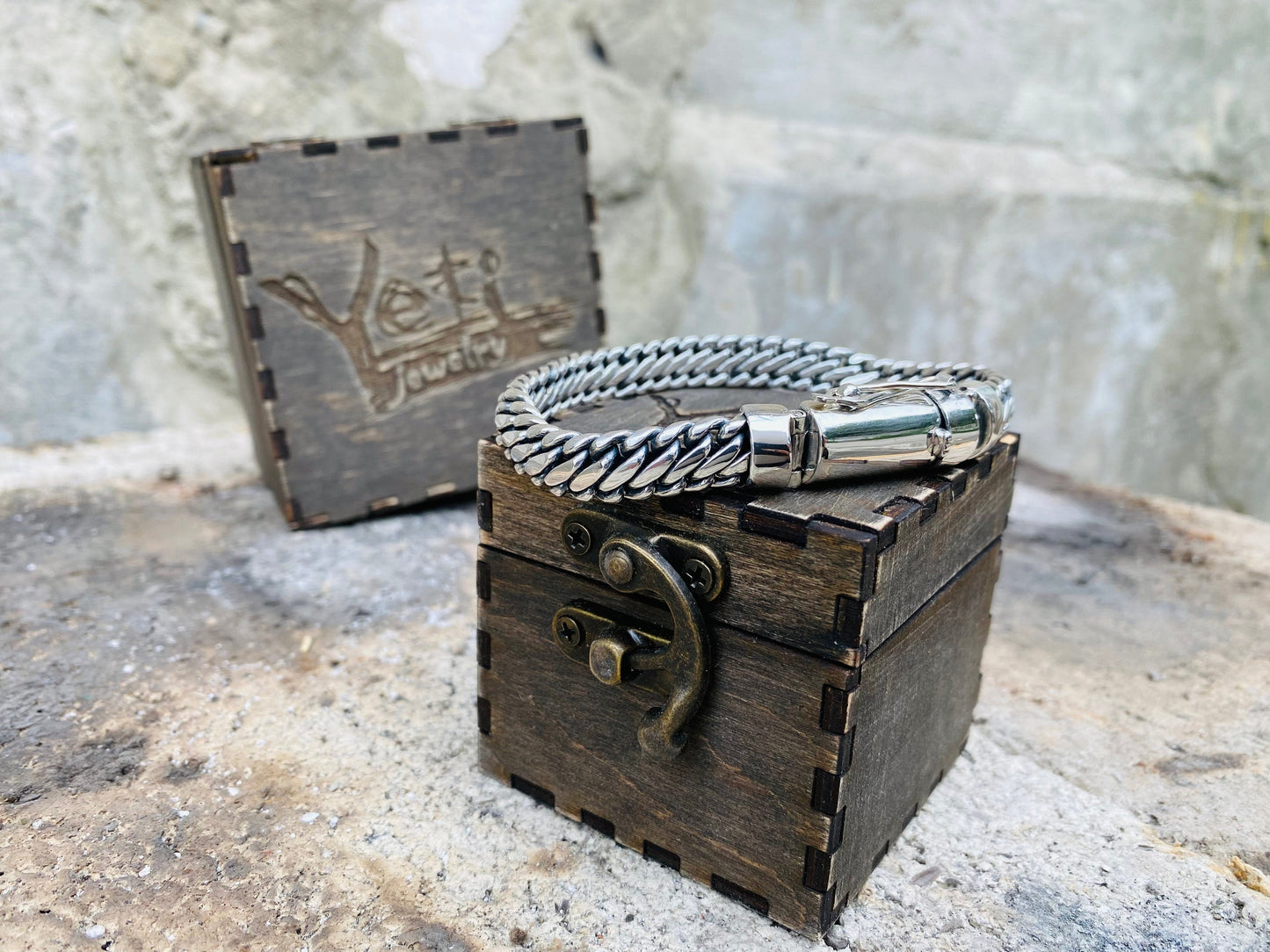 Handmade Silver Bracelet, Handwoven Bracelet, Chunky Bracelet, Braided Bracelets, Men's Jewelry, Men's Chain Bracelet