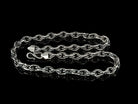 Graf 10 mm sterling silver biker chain, laid out