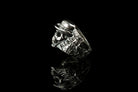 Tosahwi 925 sterling silver Comanche-inspired warrior ring with red cubic zirconia and feathered headdress