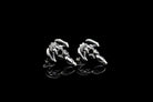 Scorpion 925 sterling silver earrings with cubic zirconia and gothic sculptural design