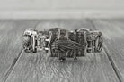 Indian bracelet links and clasp on a light background