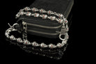 Mitchell chain clipped to a black leather zip wallet