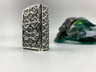 Relic lighter case front view in oxidized 925 silver