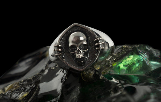 Skull ring Silver skull ring Biker jewelry Sterling silver 925 Men jewelry Mexican skull Zerren ring