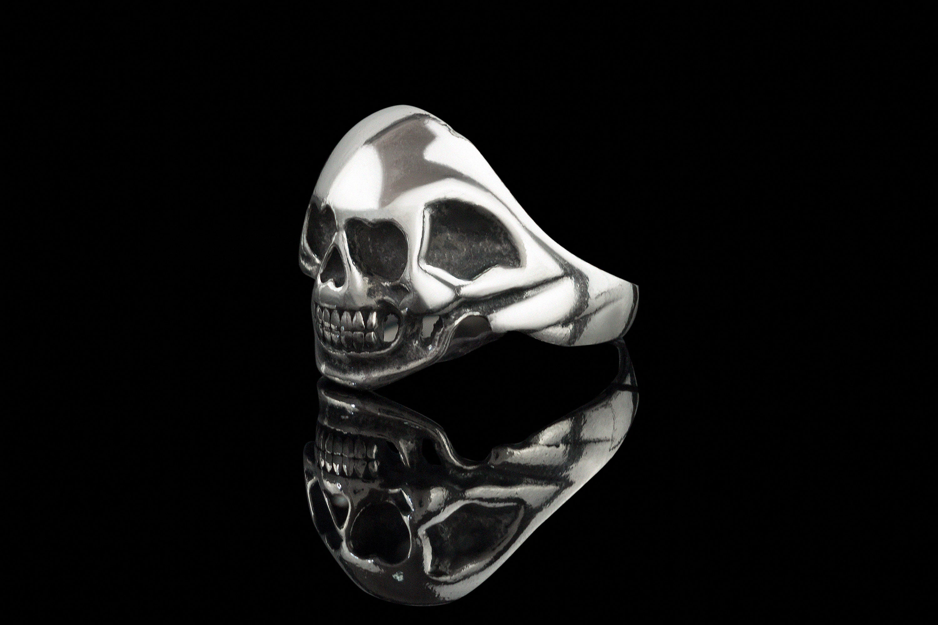 Skull ring Men's silver skull jewelry Biker accessories 12.5 size 13 size