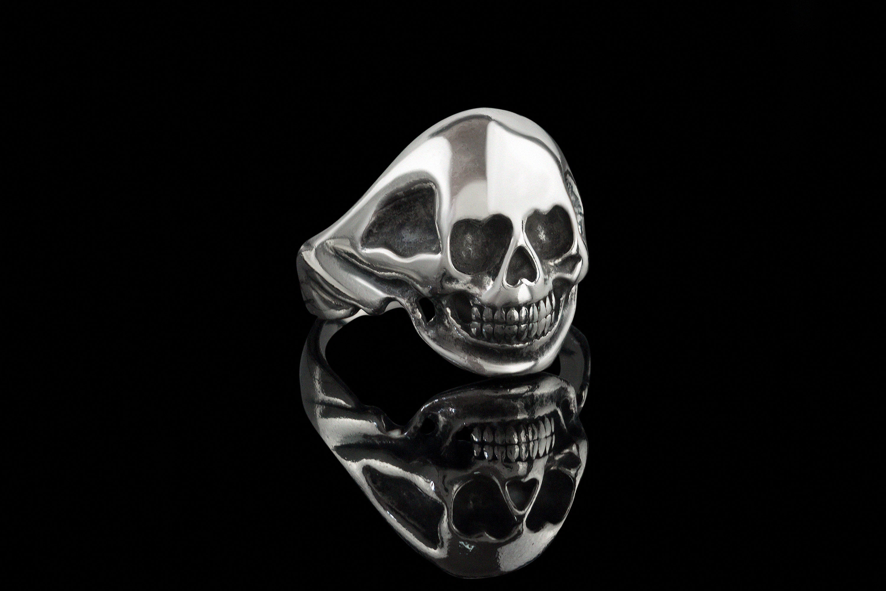 Skull ring Men's silver skull jewelry Biker accessories 12.5 size 13 size