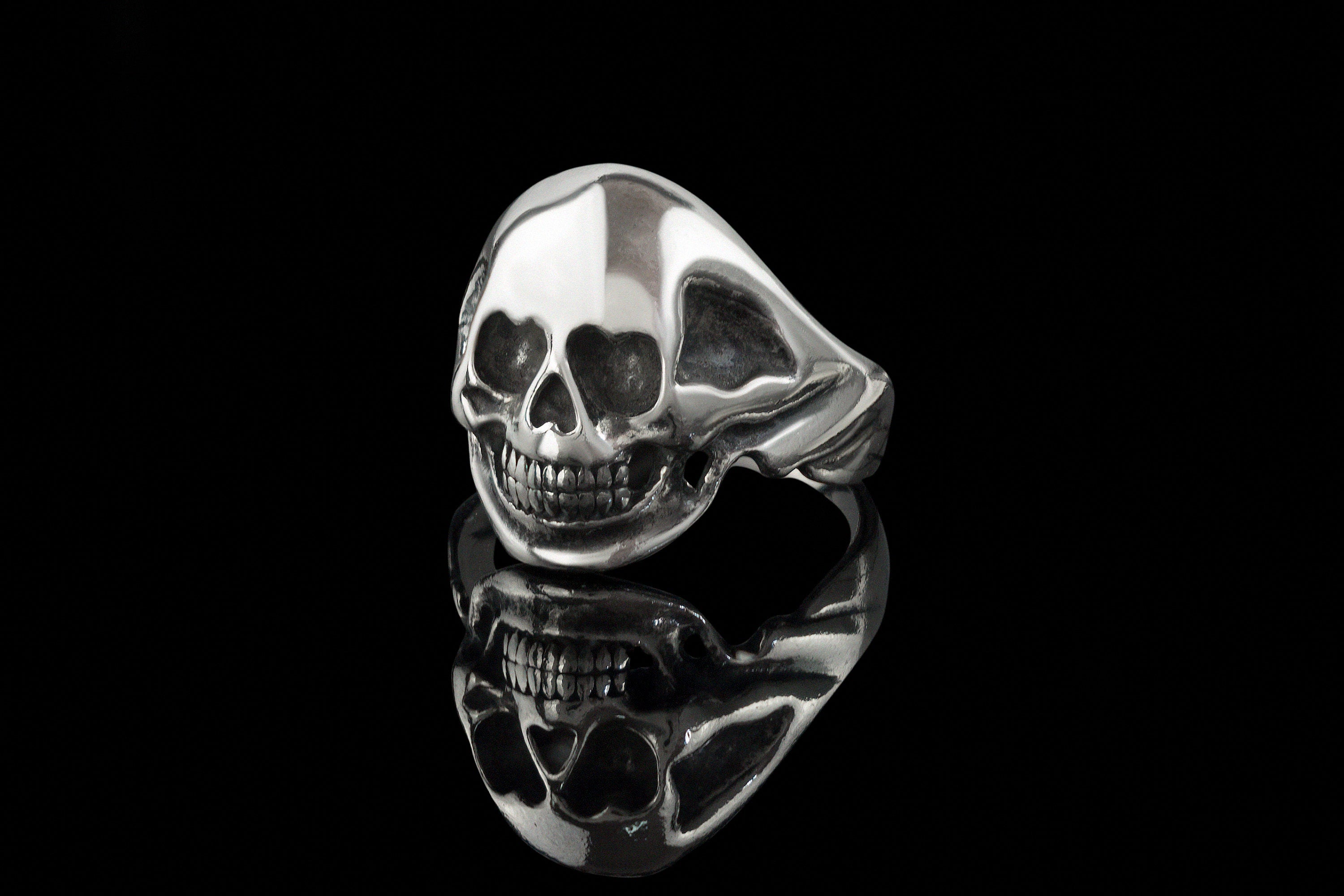 Skull ring Men's silver skull jewelry Biker accessories 12.5 size 13 size