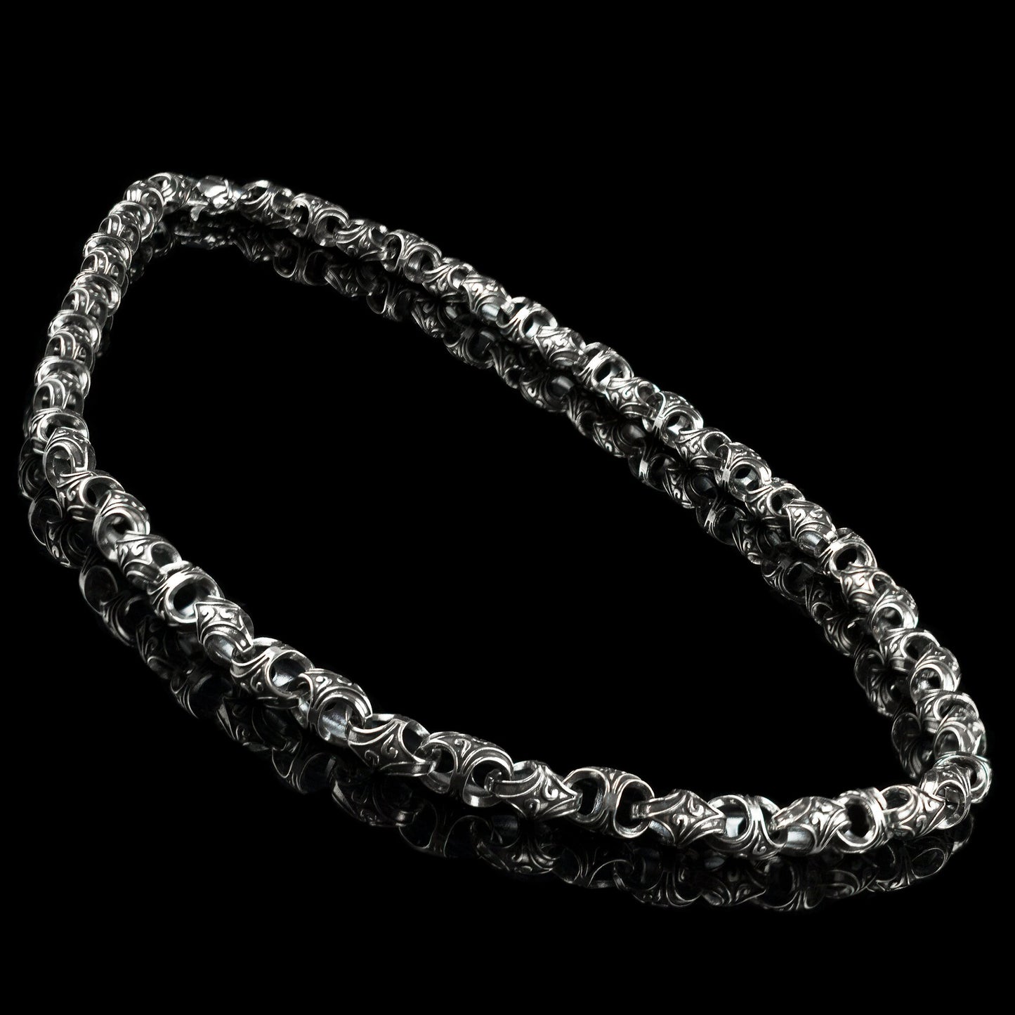 Heavy silver chain Biker chain Massive chain Sterling silver 925 Biker chain Brutal necklace