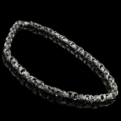 Heavy silver chain Biker chain Massive chain Sterling silver 925 Biker chain Brutal necklace