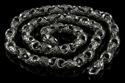 Heavy silver chain Biker chain Massive chain Sterling silver 925 Biker chain Brutal necklace