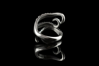 Silver octopus ring Statement ring Kraken ring Wrap ring Gothic silver ring  Kraken jewelry  Adjustable women's ring Tentacle