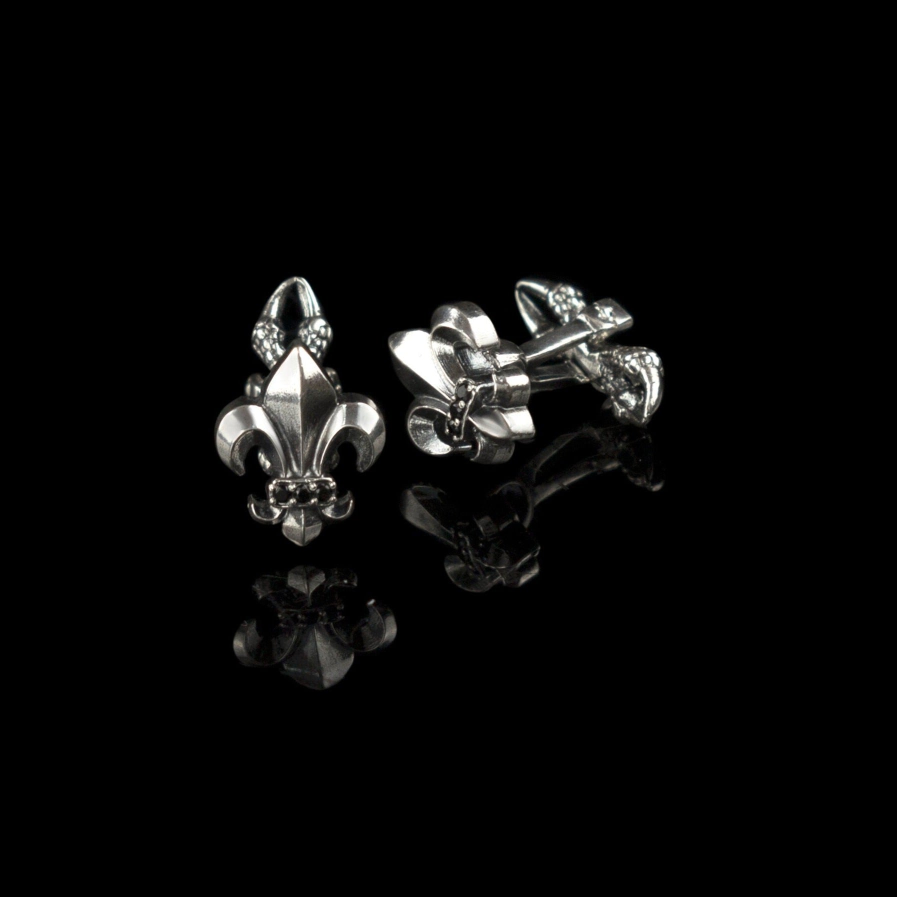 Cufflinks Fleur de Lis  Silver cufflinks