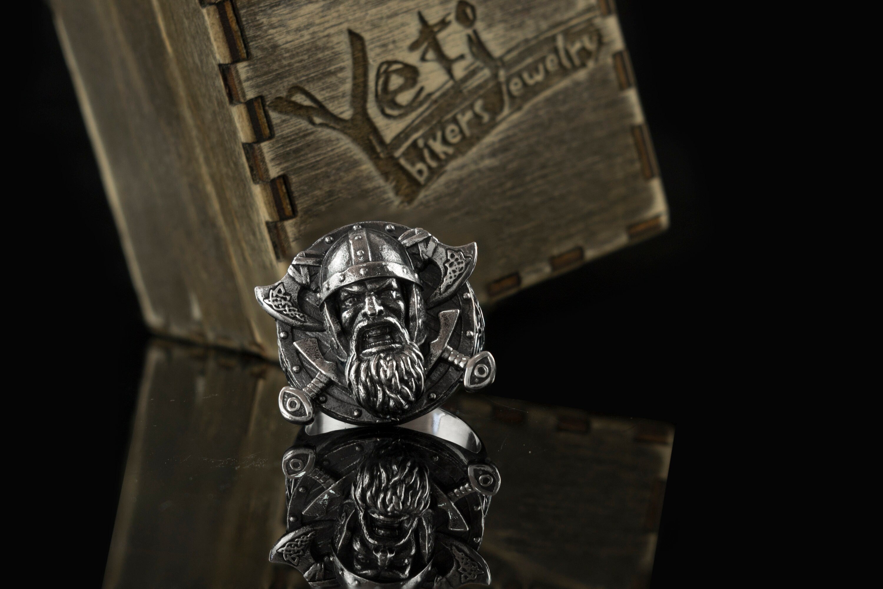 Thor ring  Silver Viking ring Celtic silver ring  Thor hammer ring Gorm ring