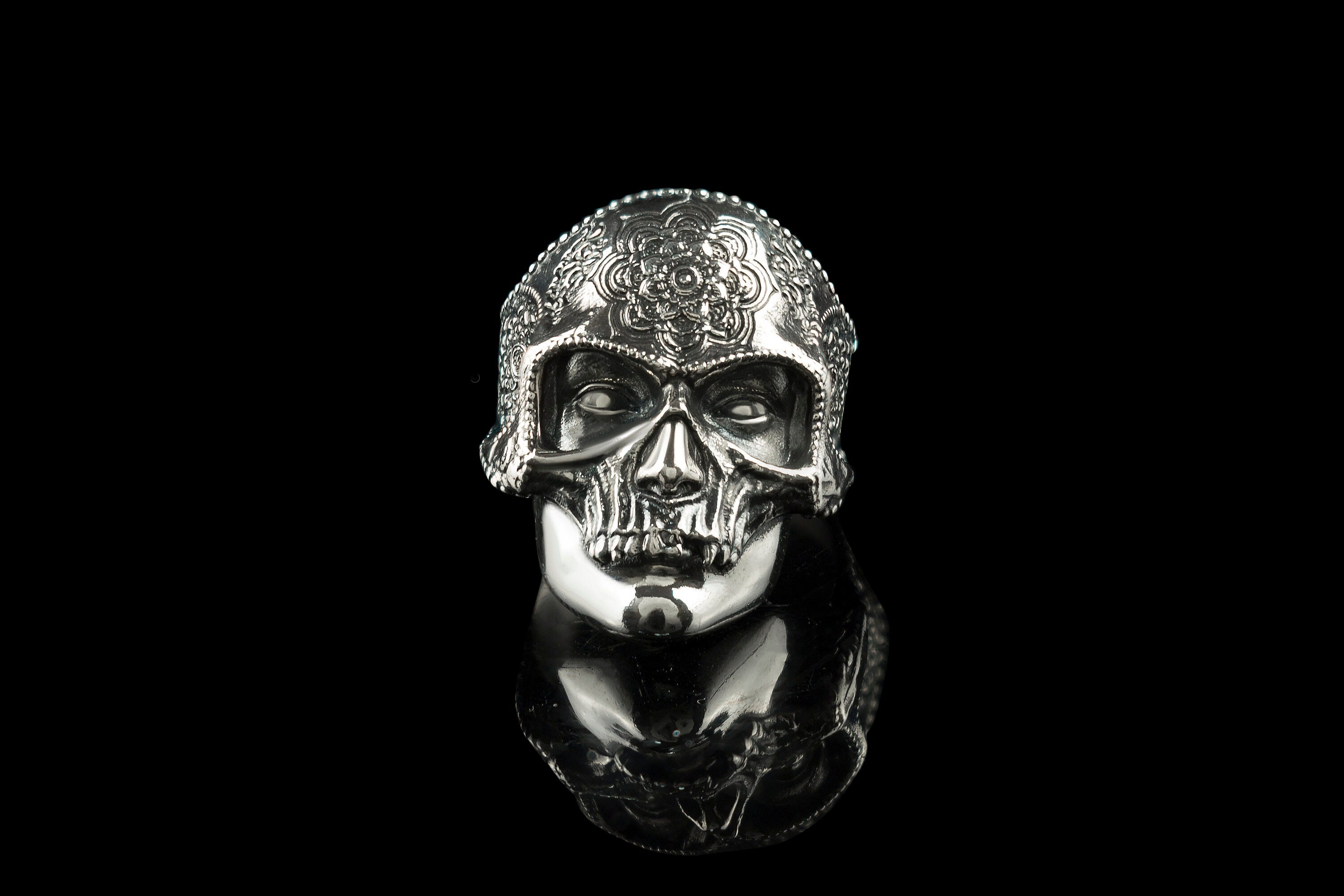 Silver ring  Witch Silver witches jewelry Gothic ring Skull women's ring Skull jewelry Gothic jewelry