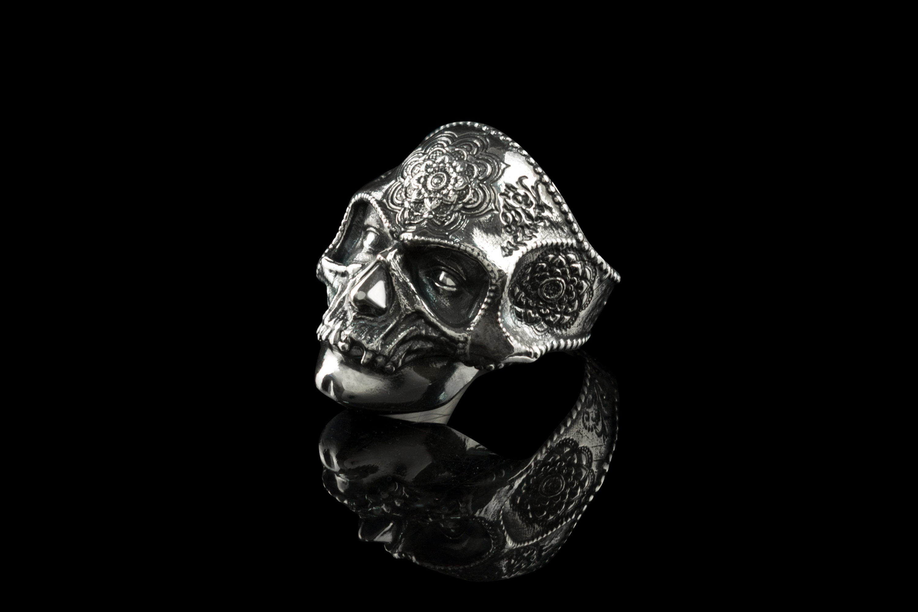 Silver ring  Witch Silver witches jewelry Gothic ring Skull women's ring Skull jewelry Gothic jewelry