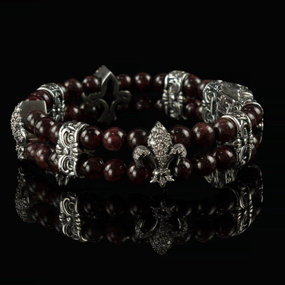 Fleur de lis bracelet Lily bracelet Women's garner bracelet
