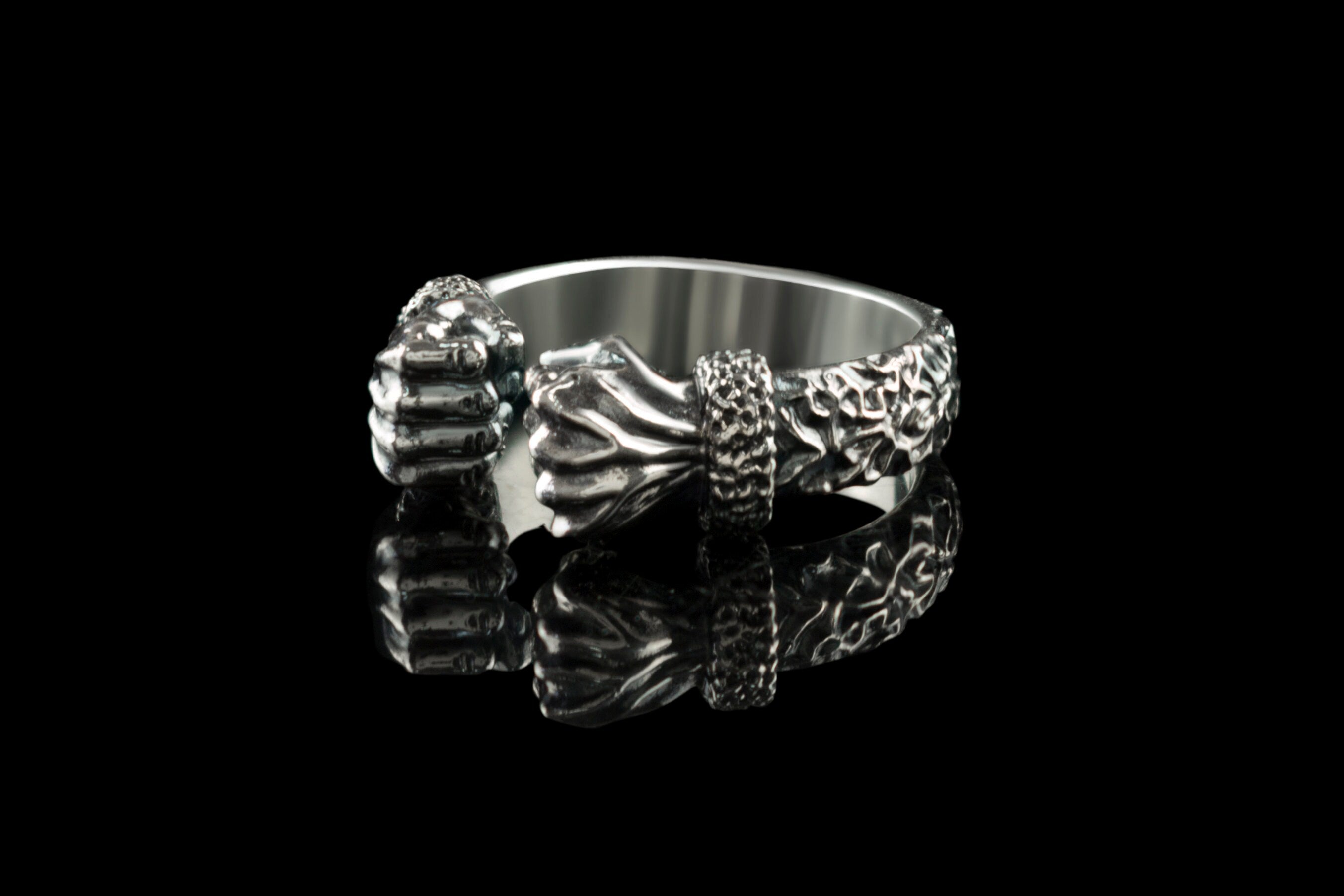 Adjustable ring for men Silver ring Biker jewelry Silver biker jewelry