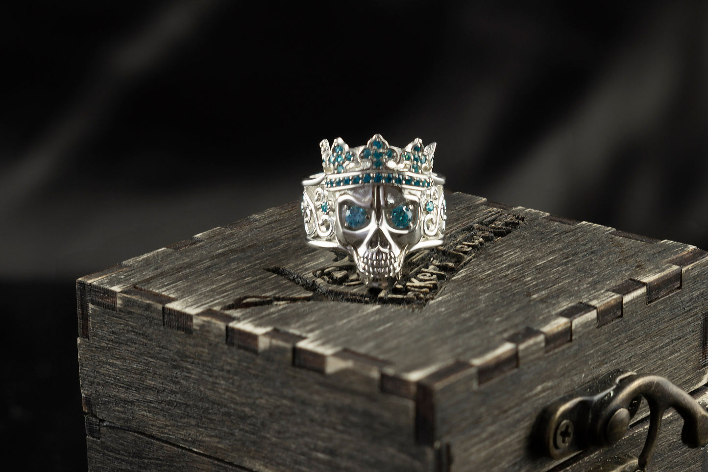 Skull ring Santa Muerte Women skull ring Silver skull jewelry Adjustable ring