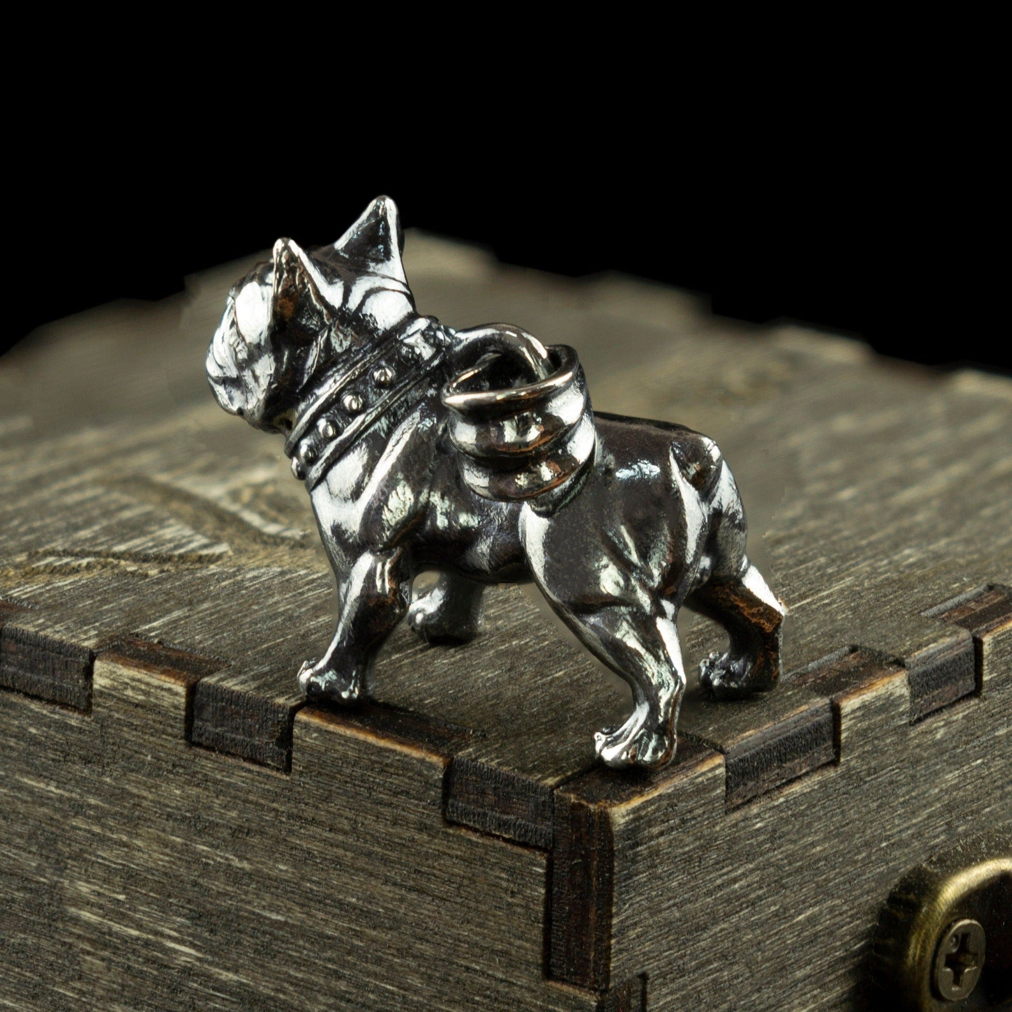 French Bulldog pendant Sterling silver dog pendant Pet silver pendant