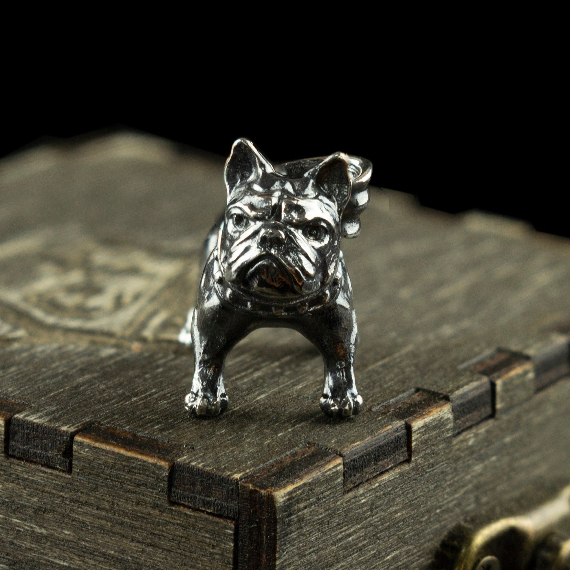 French Bulldog pendant Sterling silver dog pendant Pet silver pendant