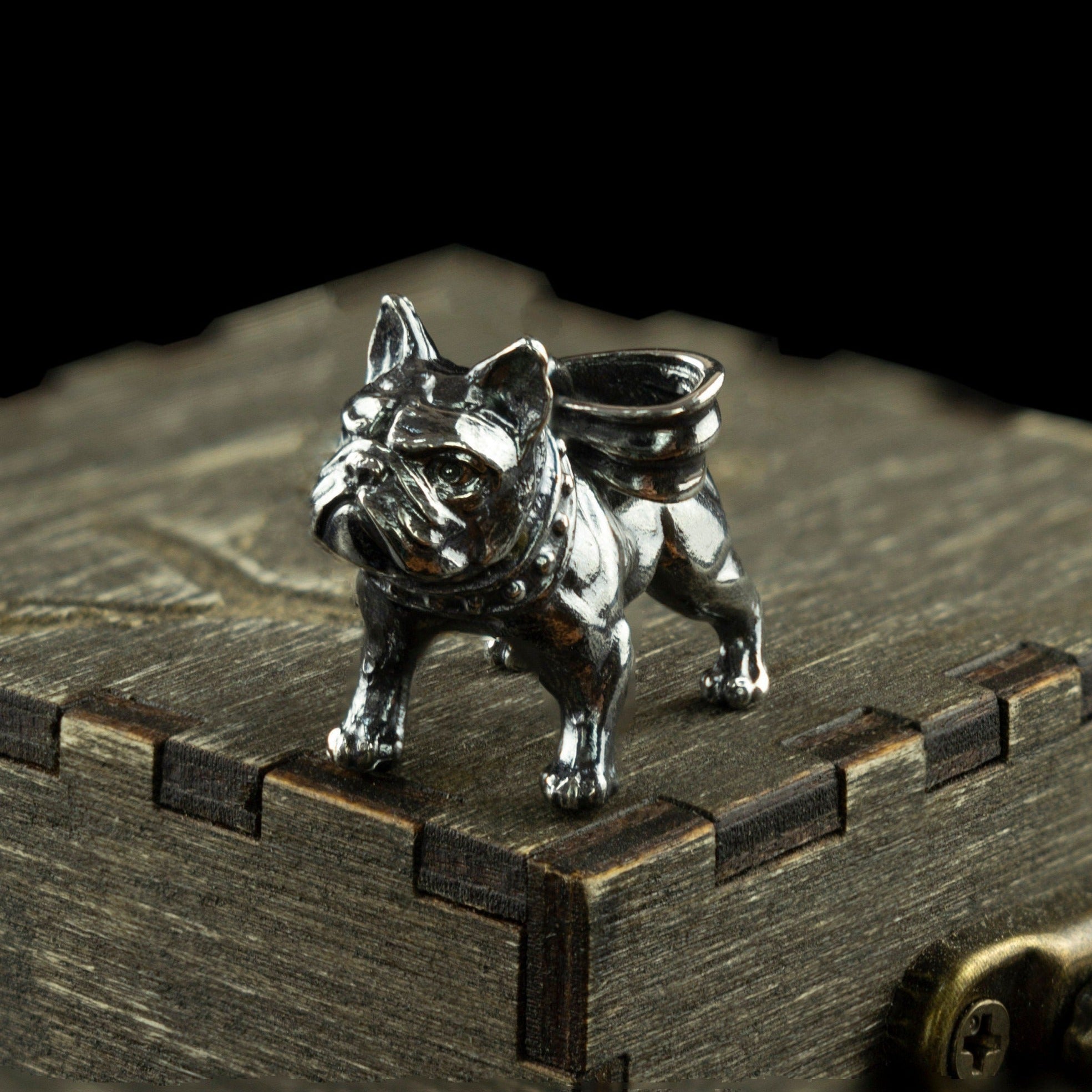 French Bulldog pendant Sterling silver dog pendant Pet silver pendant