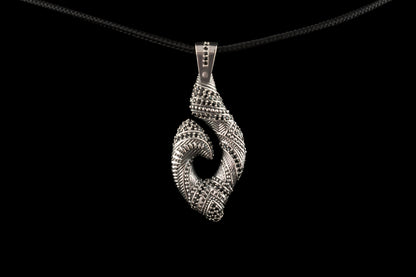 Hawaiian hook Hawaii silver pendant Fish hook Sea & sand Jewelry Scroll fish hook