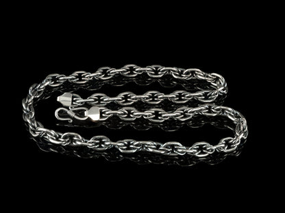 Handmade silver chain 10mm sterling silver chain Brutalist chain Men's jewelry