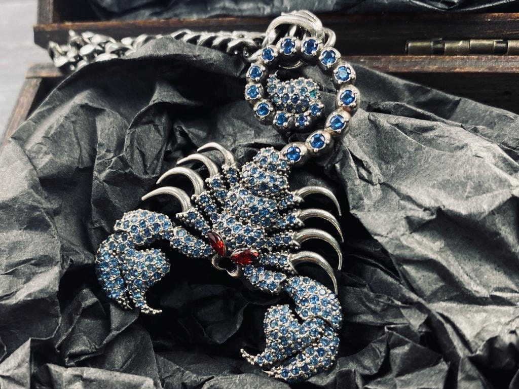 Scorpion pendant, Silver Pendant Emperor