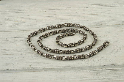 Men's Heavy chain  Sterling Silver Chain Sterling silver chain 5 mm Men's jewelry