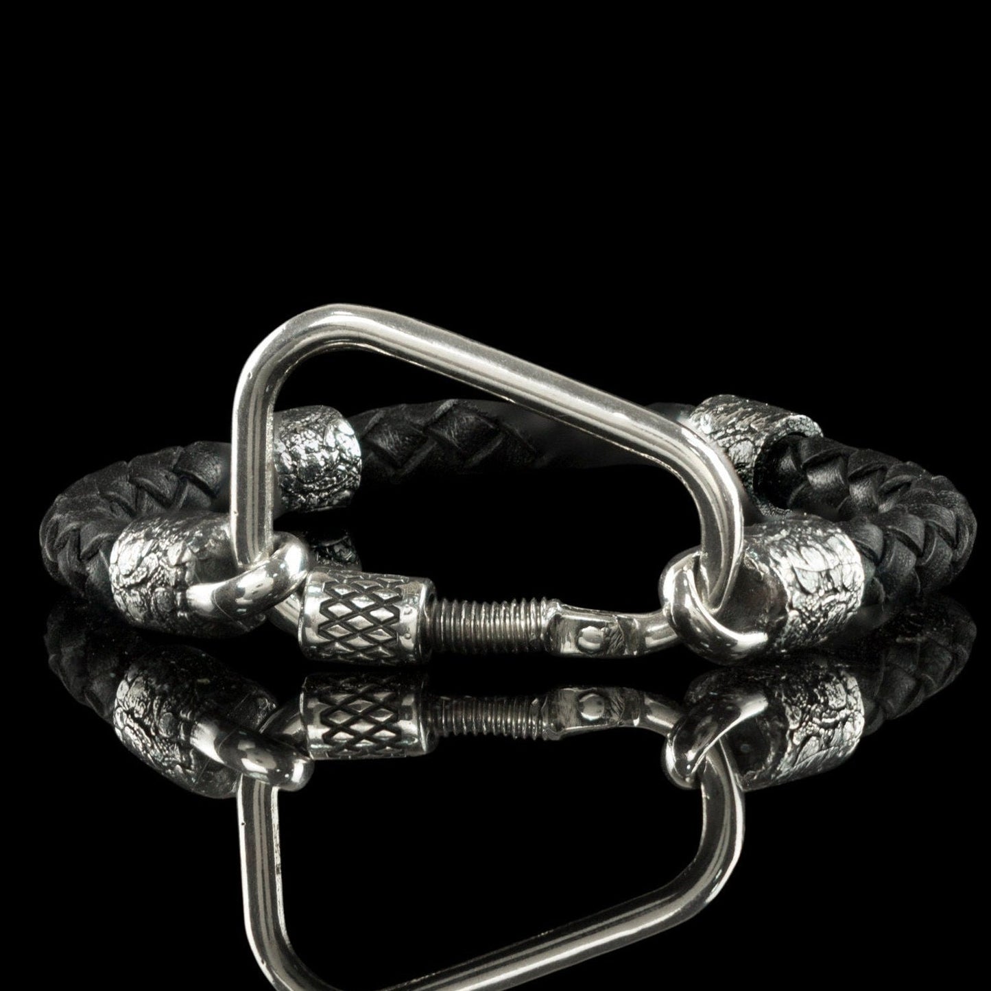 Climbing Jewelry Silver Climbing Carabiner bracelet Gift for travel lover