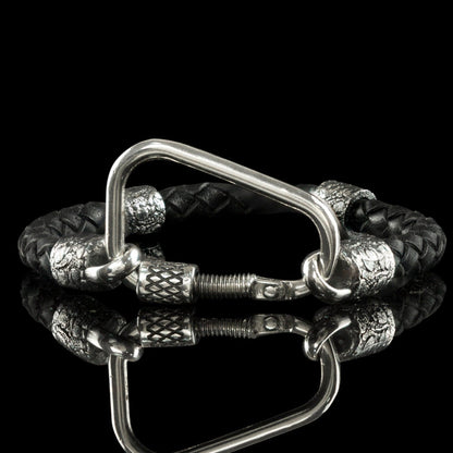 Climbing Jewelry Silver Climbing Carabiner bracelet Gift for travel lover