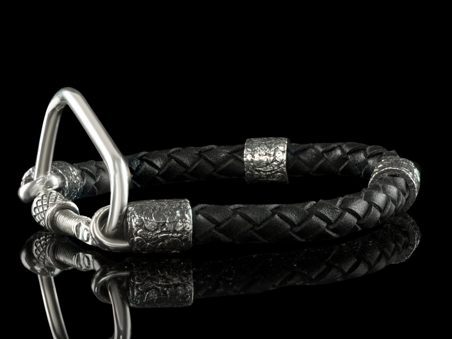 Climbing Jewelry Silver Climbing Carabiner bracelet Gift for travel lover