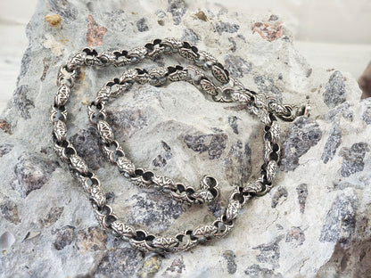 Heavy silver chain Biker chain Sterling silver 925 Brutal necklace Massive chain