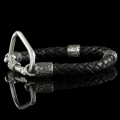Climbing Jewelry Silver Climbing Carabiner bracelet Gift for travel lover